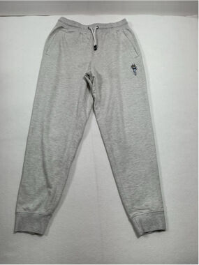 Men’s Excellent Condition Goat Pull On Jogger Style Athletic Pants Medium Gray